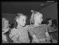 Schoolgirls at the 4H Club Spring fair. Adrian, Oregon by Russell Lee