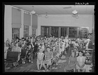 [Untitled photo, possibly related to: Schoolchildren and their mothers at the 4-H Club Spring fair. Adrian, Oregon] by Russell Lee