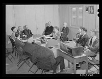 [Untitled photo, possibly related to: Meeting of managers of the FSA (Farm Security Administration) migratory labor camps in Idaho, both permanent and mobile. Caldwell camp, Idaho] by Russell Lee