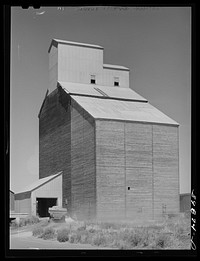 [Untitled photo, possibly related to: Wheat elevator at Eureka. Walla Walla County, Washington] by Russell Lee