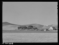 Farmstead and wheat land. Whitman County, Washington by Russell Lee