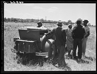 Group of Florida migrants preparing to leave Old Trap, North Carolina. Sourced from the Library of Congress.