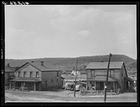 Houses in near-deserted coal town of Tyler, Pennsylvania. Sourced from the Library of Congress.