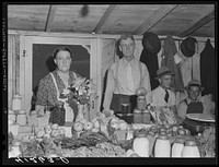 [Untitled photo, possibly related to: Inside of the Tri-County Farmers Co-op Market at Du Bois, Pennsylvania]. Sourced from the Library of Congress.