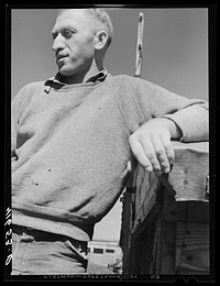 [Untitled photo, possibly related to: Paul Klappersack, Jewish poultry farmer and FSA (Farm Security Administration) client of Wallingford, Connecticut]. Sourced from the Library of Congress.