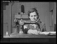 Mrs. Baptiste Jendreau, wife of French-Canadian FSA (Farm Security Administration) client and potato farmer near Saint David, Maine. Sourced from the Library of Congress.