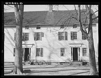 Old company house in Fitchville, Connecticut. The Palmer Brothers mill in town is busy with orders for comforters for the Army. Sourced from the Library of Congress.