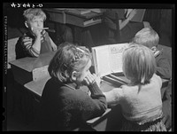Children of farmers in the town of Ledyard, Connecticut in one of the four one-room schoolhouses. Sourced from the Library of Congress.