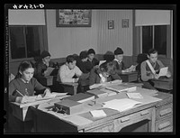 Children studying in a Hebrew school in Colchester, Connecticut. Sourced from the Library of Congress.