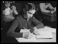 In a Hebrew school. Colchester, Connecticut. Sourced from the Library of Congress.