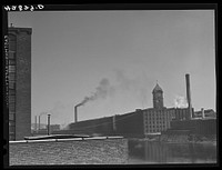 [Untitled photo, possibly related to: General view of mills in Lawrence, Massachusetts]. Sourced from the Library of Congress.