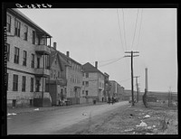 Street in the working class section in New Bedford, Massachusetts. Sourced from the Library of Congress.