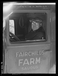 Mr. Fairchild,  vegetable farmer near Saugus, Massachusetts. He also works at a steelworks in Boston. Sourced from the Library of Congress.