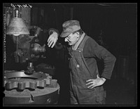 Worker at Correct Manufacturing Company. Fallston, Pennsylvania. Sourced from the Library of Congress.