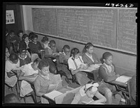 [Untitled photo, possibly related to: Schools in Fayetteville were crowded as a result of the enlarging of Fort Bragg, North Carolina]. Sourced from the Library of Congress.