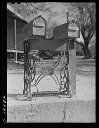 Mailboxes at O'Niels Crossroads. Heard County, Georgia. Sourced from the Library of Congress.