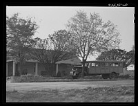 The school bus drivers are among the most prosperous inhabitants of Heard County, Georgia. Sourced from the Library of Congress.