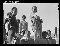 The children of Mr. Strickland,  FSA (Farm Security Administration) borrower. Heard County, Georgia. Sourced from the Library of Congress.