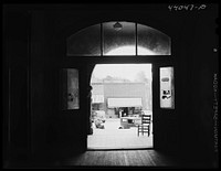 Through the doors of the courthouse in Franklin, Georgia. Heard County.. Sourced from the Library of Congress.