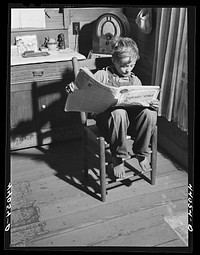 Colie Smith, youngest son of Lemuel Smith, FSA (Farm Security Administration) borrower. Carroll County, Georgia. Sourced from the Library of Congress.
