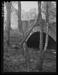 [Untitled photo, possibly related to: The remains of an old cotton mill at Scull Shoals. Greene County, Georgia]. Sourced from the Library of Congress.