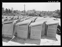 Privies built by FSA (Farm Security Administration) for farm security borrowers in Greene County, Georgia. Sourced from the Library of Congress.