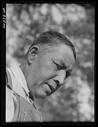 [Untitled photo, possibly related to: Mr. Frank Barnett, a  farmer who is part Cherokee Indian. Scull Shoals, Greene County, Georgia]. Sourced from the Library of Congress.