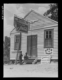A new lunch room just opened at Kymulga, near one of the entrances to the powder plant. Near Childersburg, Alabama. Sourced from the Library of Congress.