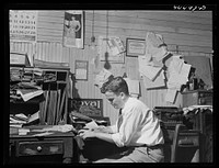 Mr. Cary Williams, editor of the Greene County newspaper the "Greensboro Herald Journal." Greensboro, Georgia. Sourced from the Library of Congress.