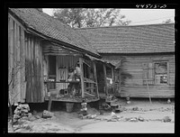 The home of Lloyd Rhodes,  tenant farmer near Siloam, Greene County, Georgia. Sourced from the Library of Congress.