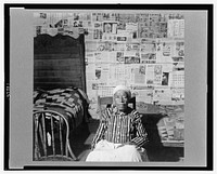 Mulatto ex-slave in her house near Greensboro, Alabama. Sourced from the Library of Congress.