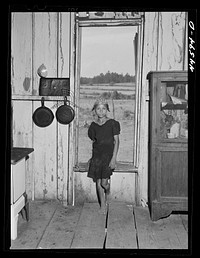 [Untitled photo, possibly related to: Tenant farmer's child. Greene County, Georgia]. Sourced from the Library of Congress.