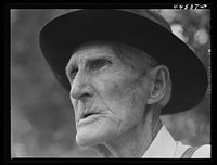 Mr. Will Colclough, old resident of Greene County, who was seven years old at the time of the emancipation. Greene County, Georgia. Sourced from the Library of Congress.
