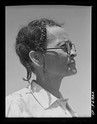 Mrs. Robert McWharter, wife of a tenant purchase client, FSA (Farm Security Administration). Woodville, Greene County, Georgia. Sourced from the Library of Congress.