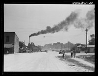 Main street in Woodville, Greene County, Georgia. Sourced from the Library of Congress.