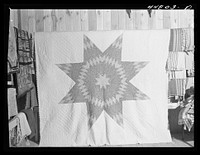 Handmade quilt, Virginia craft co-op on U.S. Highway No. 1, twenty miles north of Fredericksburg, Virginia. Sourced from the Library of Congress.
