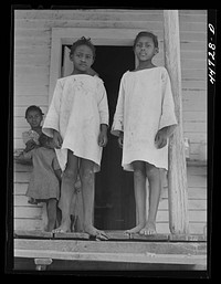 The children of Mr. Peter Champian, FSA (Farm Security Administration) borrower near White Plains, Greene County, Georgia. Sourced from the Library of Congress.