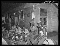 In the convict camp in Greene County, Georgia. Sourced from the Library of Congress.