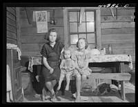 Some of the children of a family that is getting ready to move out of the area taken over by the Army in Caroline County, Virginia. Sourced from the Library of Congress.