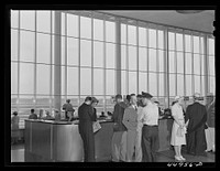 [Untitled photo, possibly related to: In the waiting room. Municipal airport, Washington, D.C.]. Sourced from the Library of Congress.