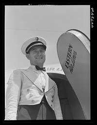 A steward. Washington D.C. municipal airport. Sourced from the Library of Congress.