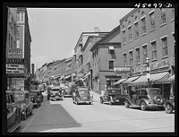 Main street in Brattleboro, Vermont. Sourced from the Library of Congress.