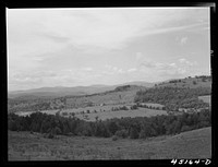 Farm landscapes near Springfield, Vermont. Sourced from the Library of Congress.