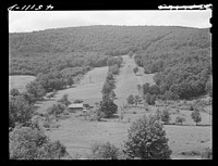 Farm landscape near Brattleboro, Vermont. Sourced from the Library of Congress.