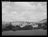 Farm landscape near Springfield, Vermont. Sourced from the Library of Congress.