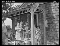 The family of Almond Drake on moving day. They are moving out of the Pine Camp expansion area to a new farm in Adams, New York. Sourced from the Library of Congress.