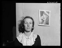 Mrs. Horatio Weaver, wife of a FSA (Farm Security Administration) dairy farmer in the town of Tinmouth, Vermont. Sourced from the Library of Congress.
