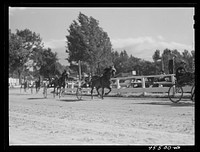 [Untitled photo, possibly related to: Rutland, Vermont. Sulky races at the Rutland Fair]. Sourced from the Library of Congress.