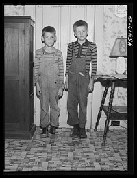 [Untitled photo, possibly related to: Children of a dairy farmer near Rutland, Vermont]. Sourced from the Library of Congress.