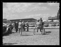 At the sulky races at the Rutland Fair, Vermont. Sourced from the Library of Congress.